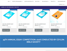 Tablet Screenshot of ceylonbiblesociety.org